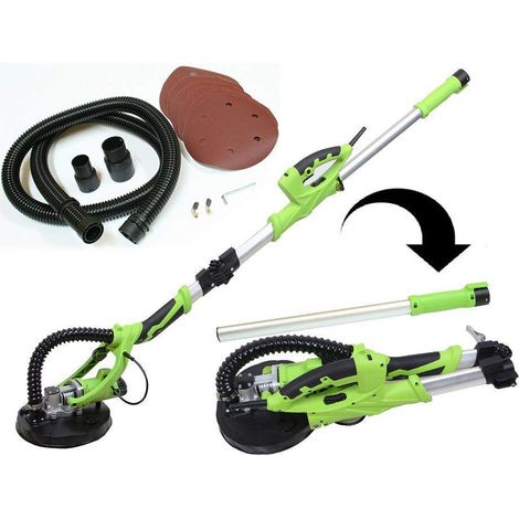 Varan Motors - L225-C Lijadora orbital Lijadora de techo Pulidora Yeso 710W telescopica y plegable  225mm