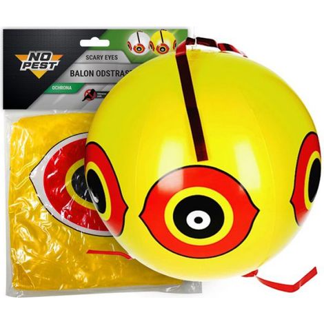 Effaroucheur Oiseaux - Ballon Jaune Imitation Yeux Prédateur - Pour Jardin Verger Champ Agricole - 1 Pièce