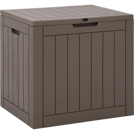Caja de almacenaje de jardín polipropileno gris 55,5x43x53 cm vidaXL (1/5)