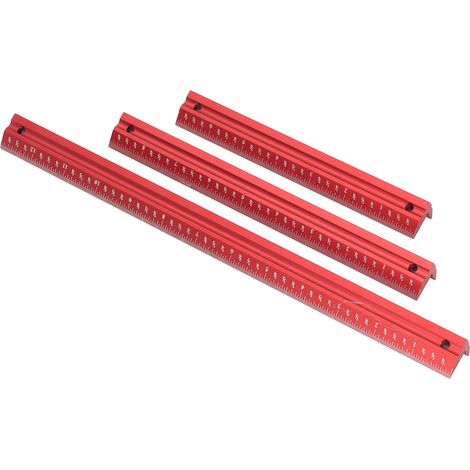 Dreiteiliger Aluminium-Markierwinkel, präzises Taschenlineal für Schreiner, professionelles Mess- und Markierungswerkzeug (1/5)