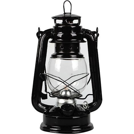 Ornement de lampe à pétrole en fer forgé de style rétro. noir. convenant à une chambre ou une table de chevet (1/5)