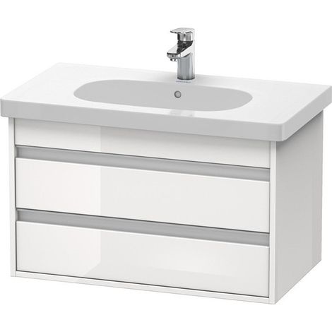 Meuble sous-vasque KETHO 465x800x480mm blanc brillant