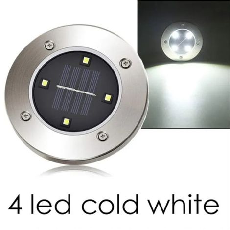 Éclairage solaire LED extérieur, lampe de jardin étanche, 4/8 LEDs, lumière de chemin et pelouse Odipie (1/4)