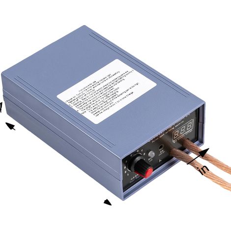 Soldadora por puntos portátil, potencia ajustable, pantalla LED, AZUL (1/2)