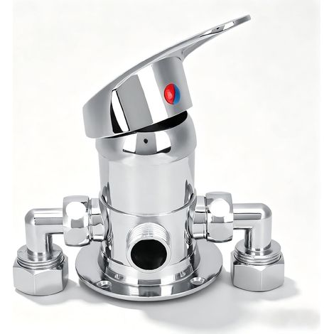 Valve 3 Voies G1/2in, Mitigeur de Douche Mural pour Salle de Bain (1/5)