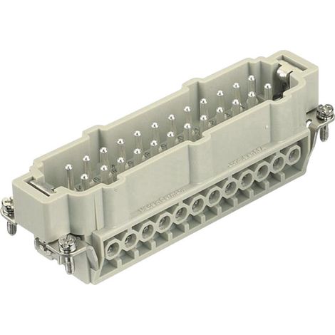 HARTING 09330242611 Stifteinsatz Han® E 24 + PE Schrauben 1 St.