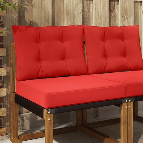 Sofakissen für draußen 2 pcs Rot Polyester (1/5)