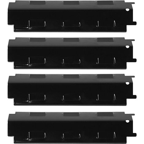 Plaque Chauffante pour Gril à Gaz, en Acier Inoxydable Épaissi Chauffer Uniformément, Rechange de Panneau Chauffant de Chauffante de Barbecue Diffuseur de Flamme 37cm(4pcs) (1/5)