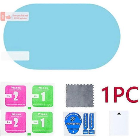 1 film protecteur imperméable et anti-buée pour rétroviseur de voiture (95 mm x 135 mm) - Accessoire pour rétroviseur de vitre latérale de voiture ou camionnette (1/5)