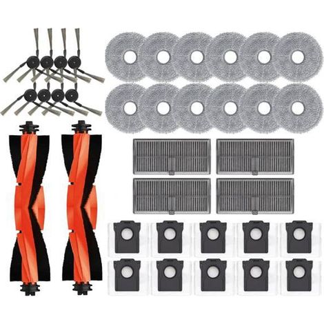 1 set of colors: see photo. Material: plastic. Compatible with the Dreame X40 Ultra and X40 Pro S.