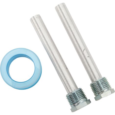 Tige d'anode en magnésium robuste, 2 pièces, filetage NPT 1/2in, bouchon bleu en zinc, pour chauffe-eau de camping-car (1/5)