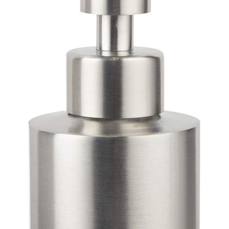 Distributeur De Savon - Acier Inoxydable Brossé - Capacité 300 ml - Pour Salle De Bain Cuisine Toilette - 1 Pièce (1/5)