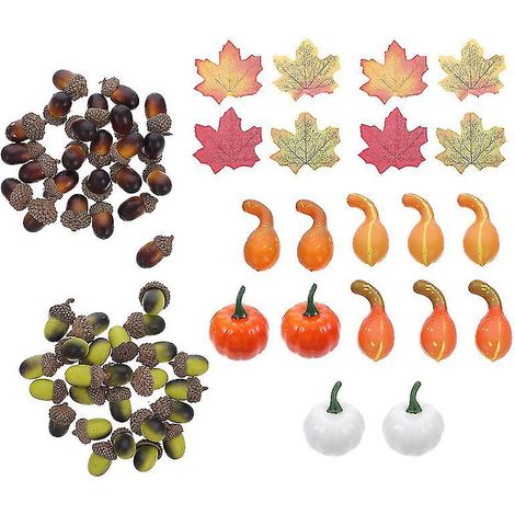 1 Packung künstliche Kürbismodelle für Halloween-Dekorationen (1/3)