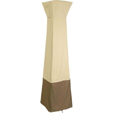 Housse anti-poussière en tissu Oxford 210D, housse de chauffage de terrasse en forme de pyramide de 21 pouces résistante à l'eau (84 x 221 cm) (1/5)