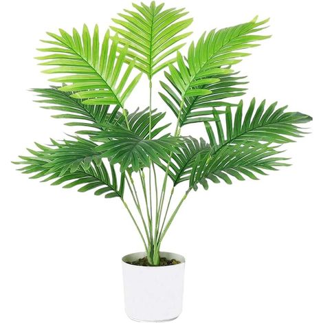 Plantes Monstera Artificielle en Pot, Faux Monstera Plantes Tropicales Artificielles pour Intérieure Extérieure Maison Bureau Jardin Salon Table Bureau Décoration (1/5)
