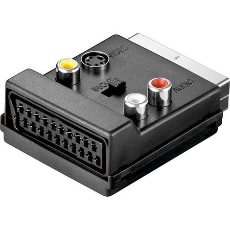 OEM Convertitore Scart Maschio + Scart Femmina, 3x RCA Femmina, 1x SVHS Femmina (1/3)
