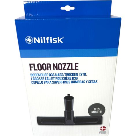 Boquilla para suelos Nilfisk D 36 de 36 mm para aspiradoras en seco y en húmedo (107417197)