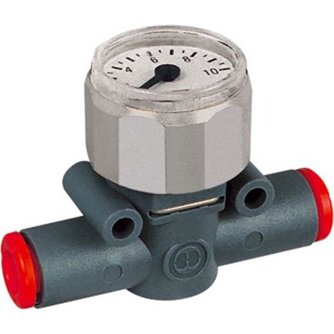 Riegler Manometer »lineonline«, Schlauch - Schlauch, für Schlauch-Ø 6 (1/4)