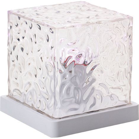 Projecteur Aurores Boréales - Cube LED 3D USB Rechargeable - Télécommande - 16 Couleurs - 360° Projection - 1 Pièce (1/5)
