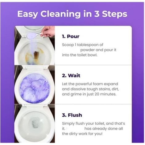 2PCS Toilet Cleaner, Nettoyant Pour Toilette, Mousse Wc De Nettoyage Insta-Action Pour Des Toilettes Propres Et étincelantes (1/5)