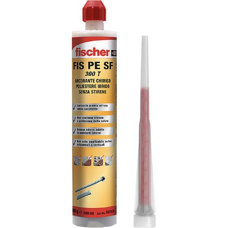 ANCORANTE CHIMICO 'FIS P PLUS 300T' ml 300- 12 pezzi  - FISCHER