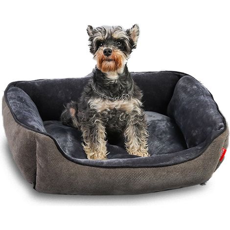 MINKUROW Cuccia per Cani- Divano Ortopedico per Cani, Cuccia per Cani con Fondo Antiscivolo E Impermeabile,Lavabile,Ultra Morbido Come Regalo,Caffè,Dimensioni 70x60x15cm (1/5)