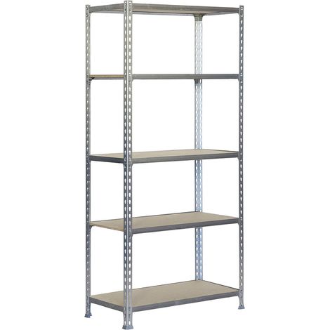 Scaffale in legno 167,4x71x31cm 5b galva/legno 75kg simon scaffale (1/3)