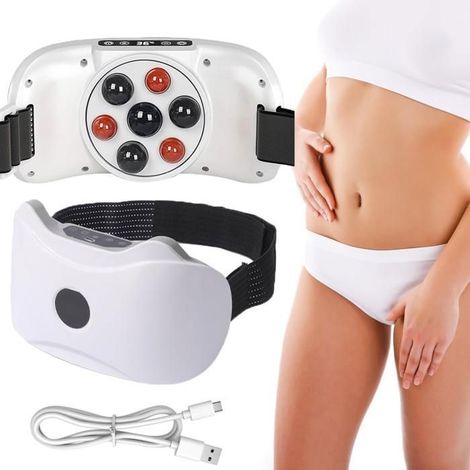 Masseur Abdominal Électrique - PRUMYA - Réglage à 3 Vitesses - Fonction de Chauffage - Massage de Cellulite-Ywey (1/4)