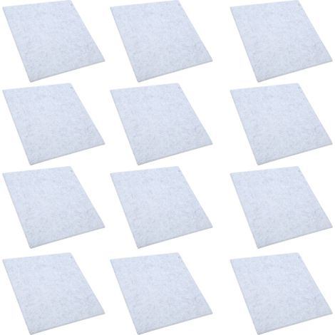 12 panneaux acoustiques en fibre polyester, insonorisants et coupe-personnalisables, gris argenté, pour studios de répétition et salles de musique. (1/5)