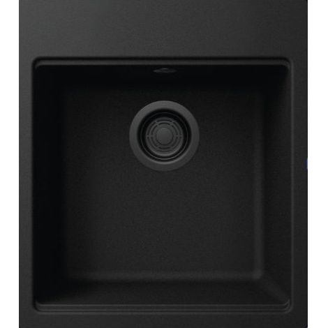 Elleci Time 102 Lavello da Incasso Mono Splitvasca 45 x 51 cm Granitek Matt Nero