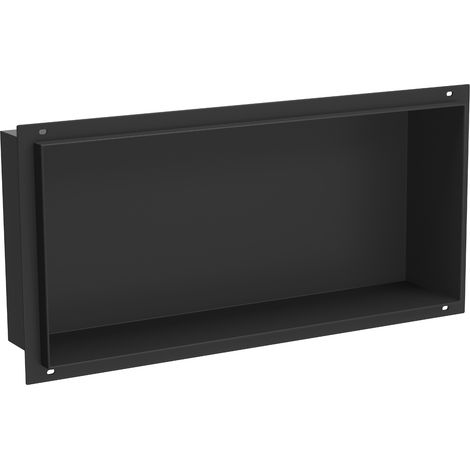 Mexen X-Wall-NR Nischenregal ohne Blende 45 x 20 cm, schwarz - 1971452010 (1/5)