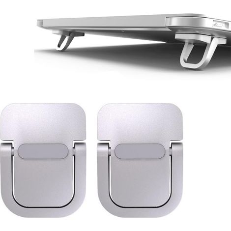 Support Ordinateur Portable, Lot de 2 Universel supports de clavier rehausseurs de Clavier Portables Auto-adhésifs pour Ordinateur Portable Support Invisible pour Clavier d'ordinateur Portable (1/5)
