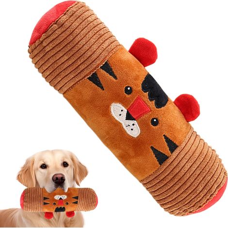 Pet Plush Toys Tiger Shape Funny Plush Playing Toys,Squeaky Pet
