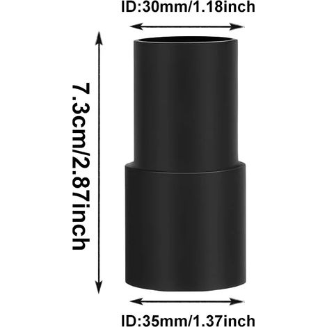 Adaptateur universel pour tuyau d'aspirateur (2 couches) - Compatible avec les tuyaux d'aspirateur à 2, 3, 4, 5 couches et multicouches. Accessoires de connexion inclus. (1/4)