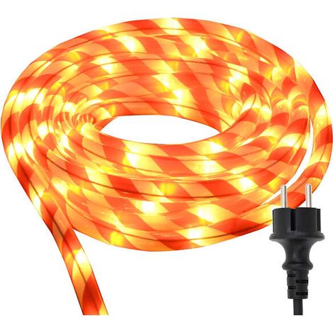 Guirlande lumineuse de 120 LED blanc chaud, de 5 mètres de long, en PVC. (1/5)