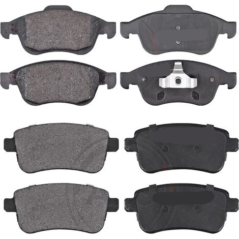 KIT PASTIGLIE FRENO ANTERIORI E POSTERIORI compatibile con RENAULT KOLEOS I (HY) / PASTIGLIE FRENANTI AUTO OEM P 56 058,P 56 046 / SOSTITUZIONE DIRETTA / BASSA POLVERE / SILENZIOSO