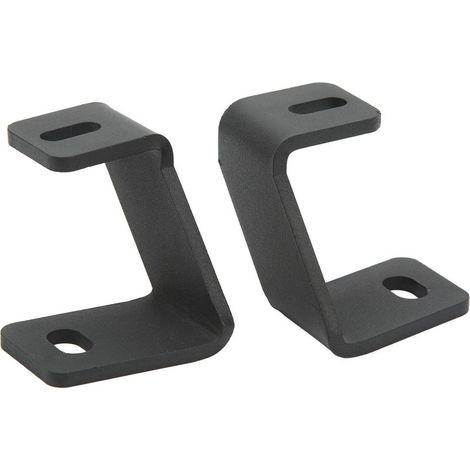 2 supports de montage pour éclairage de capot, aluminium CNC, finition noire mate, pour pilier avant A, applications tout-terrain et travail (1/5)