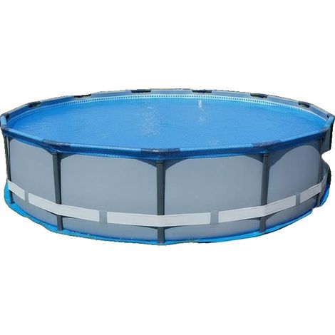 Cubierta para piscina, material resistente, resistente a los rayos UV, azul. (1/2)