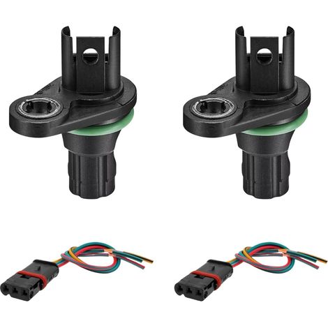 2Pack 13627525014 Camshaft Crankshaft Position Sensor Compatible with BMW 528i 535i X6 325i 325xi 330i 330xi 328i 335i 1 Series M