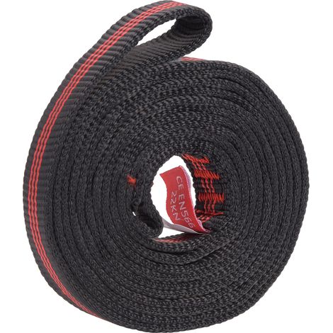 Sangle de portage en polyester de 120 cm pour l'escalade, résistante à l'usure, avec ceinture de protection extérieure. (1/5)