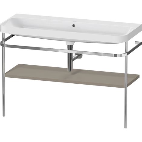Duravit Happy D.2 Plus c-shaped Set mit Metallkonsole,