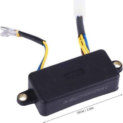 Régulateur Groupe Electrogene, Régulateur de Tension Avr 3KW, Avr pour Generateur a Essence, 250V 220UF Avr pour Générateur Essence Monophasé 2-3Kw Noir (1/3)