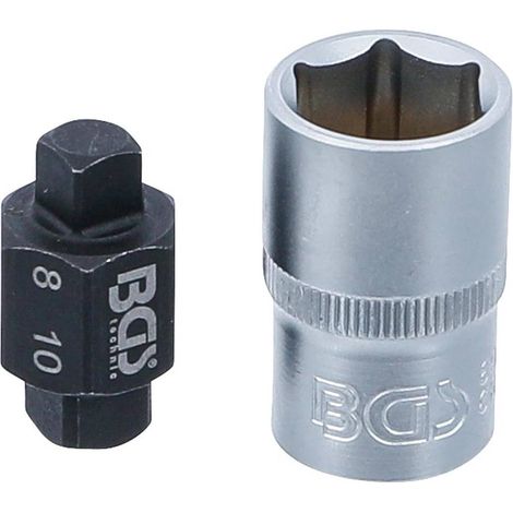 Douille de Vis de Vidange d'Huile 8 mm / 10 mm - Acier, Lot 2 pcs - Précision et Durabilité, Pro - D-Work