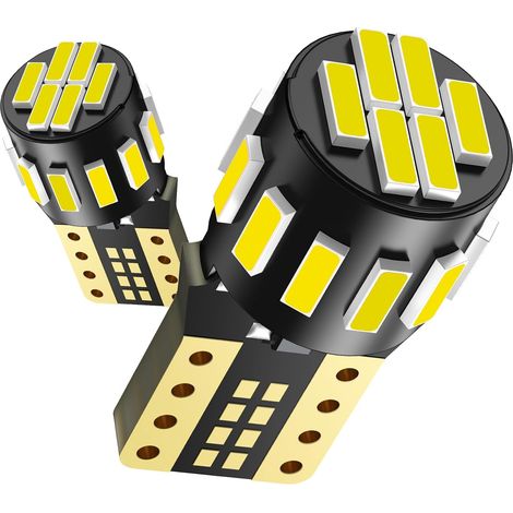2 pcs W5W LED 12V 6000K Blanc 194 168 T10 Ampoule LED Pour Lampes de Lecture, Lumière de Plaque D'immatriculation, Lumière de Coffre, Feux de Position, Lumière de Toit (1/5)