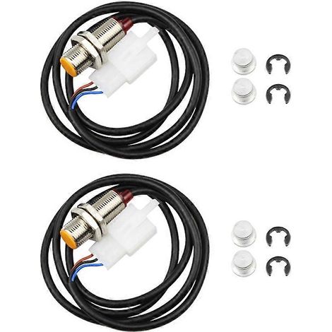 2 câbles de capteur pour compteur kilométrique, compteur de vitesse et compte-tours numériques de moto et quad (1/5)