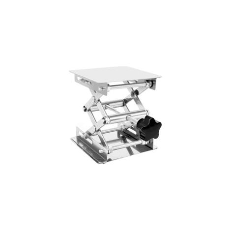 Plateforme élévatrice de laboratoire en acier inoxydable, table élévatrice 100 × 100 × 150 mm (1/5)