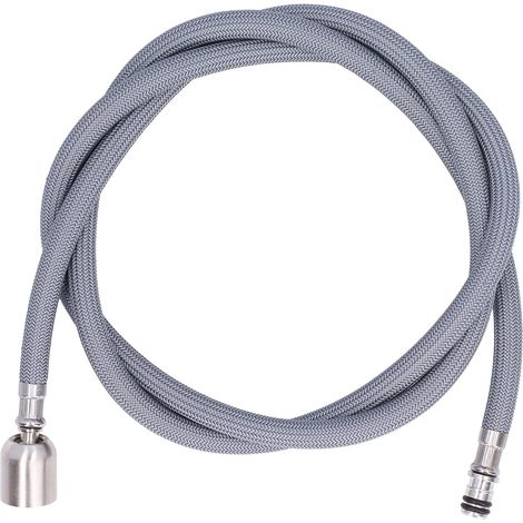 Manguera de rociado extraíble, G1/2, manguera de grifo de 1,5 m, de nailon trenzado, PVC flexible, grifo extraíble para fregadero de cocina, repuesto para baño.