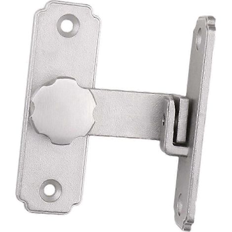 Schiebetürriegel, Türriegel, robuste Ausführung, 90°-Winkelriegel für Garage, Fenster und Außenbereich-silver (1/5)