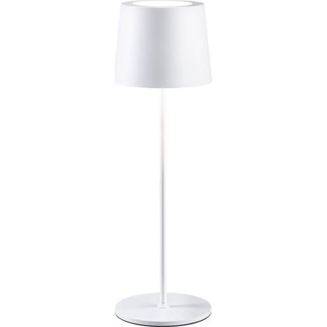 Paulmann Gilo lámpara de mesa LED blanco opal