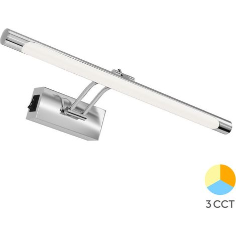 Applique LED miroir chrome 8W 3en1 IP20 (1/5)